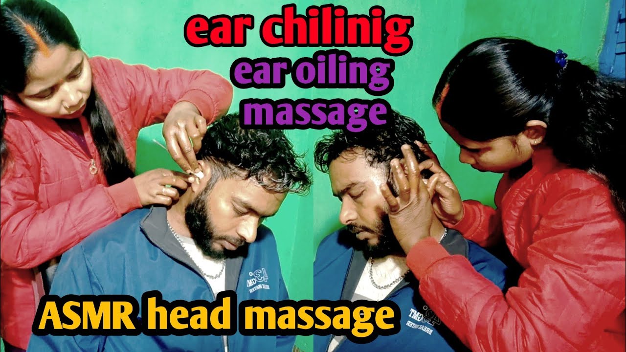 Ear Cleaning ASMR | Earwax Removal & Ear Massage by Barber Pakhi | Head Massage | ASMR sound✅♥️