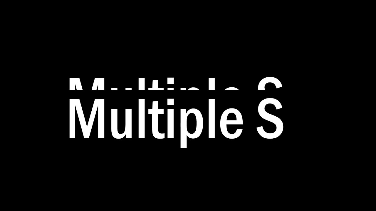 Multiple S - TUM Student Video Award