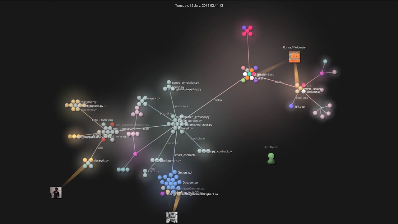 Raiden Network - Commits Visualization
