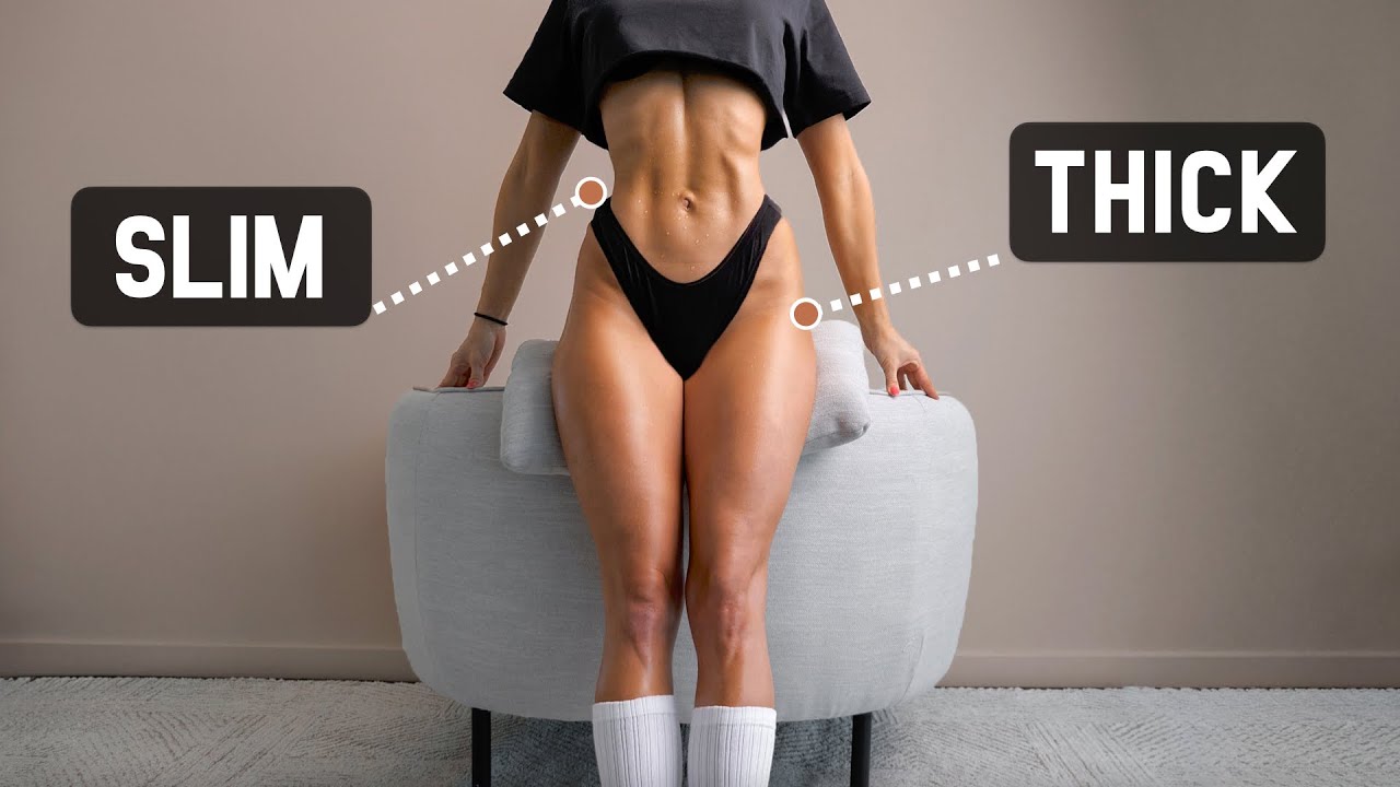 “SLIM THICK” Body Challenge - Get Thick Booty & Slim Waist, No Equipment, At Home Workout