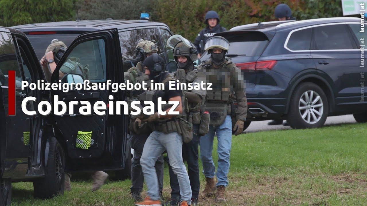 Cobraeinsatz: Polizeigroßaufgebot bei Bauernhof in Vorchdorf im Einsatz