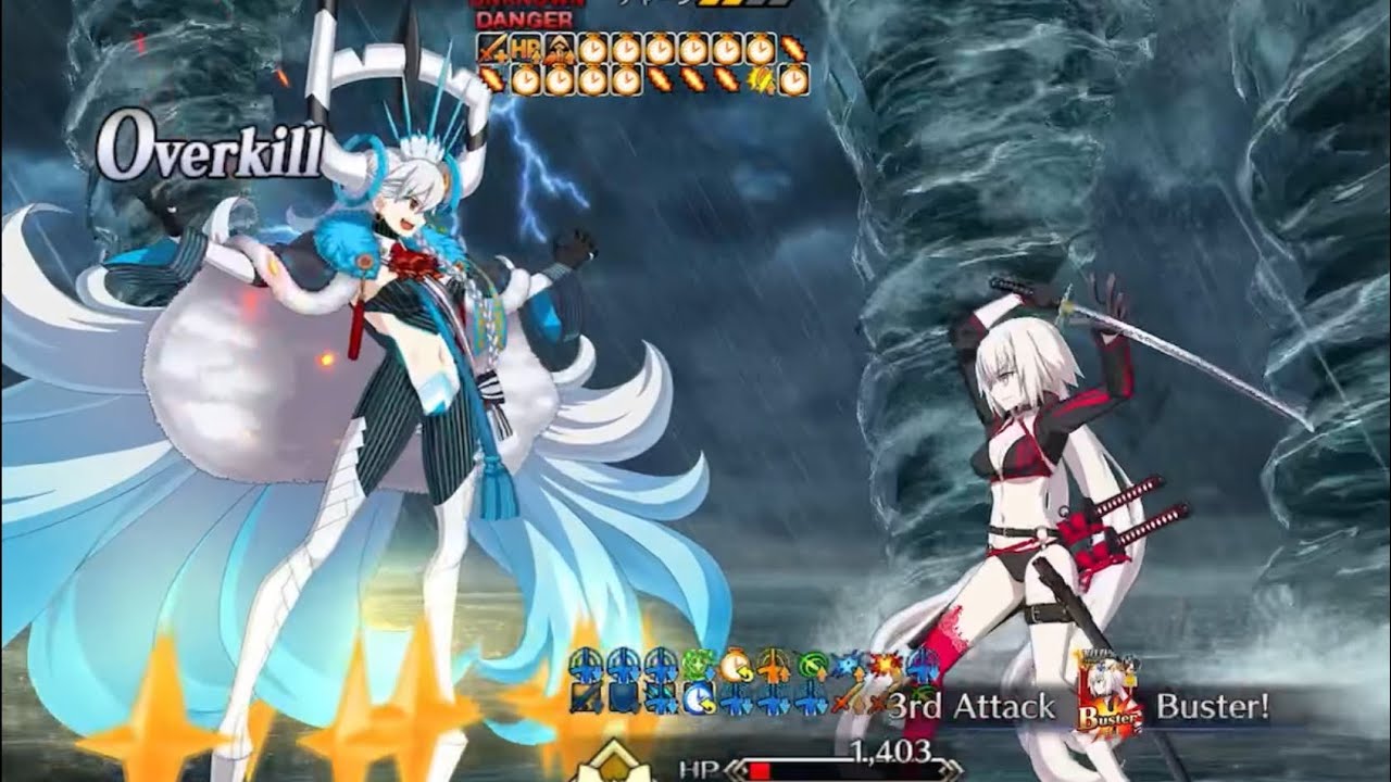 [FGO] Aqua Marie vs Lv.100 Jeanne Alter Summer