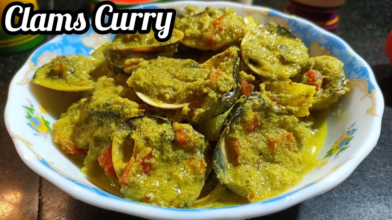 How to make Clams Curry | tisryanche suke | clams recipe |