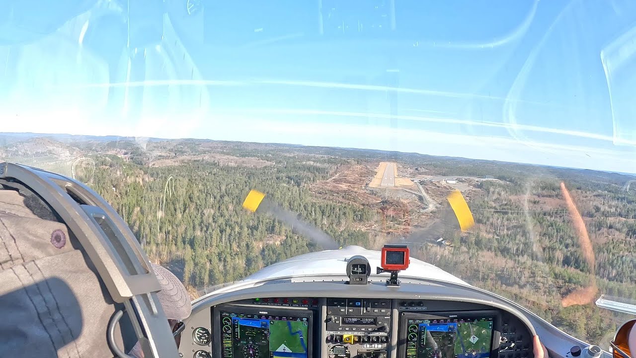 20230304 ENHS to ENGK Arendal Gullknapp airport. Gusty crosswind landing