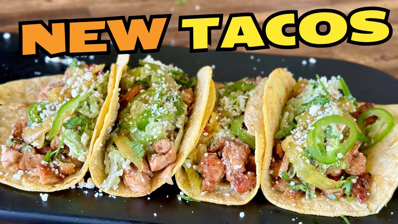 BETTER Than a FOOD TRUCK - BBQ Chicken Street Tacos with Easy Mexican Coleslaw
