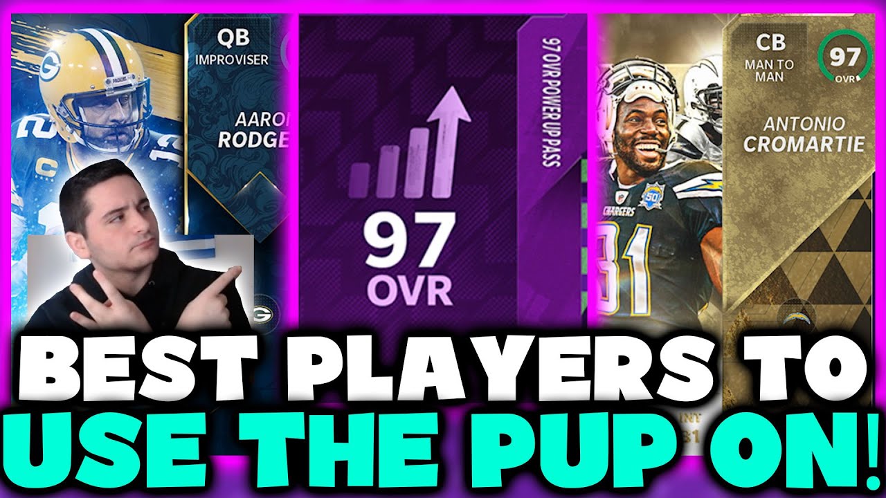 THE BEST PLAYERS TO USE YOUR 96 & 97 OVERALL POWER UP PASS ON! MADDEN 21 ULTIMATE TEAM!