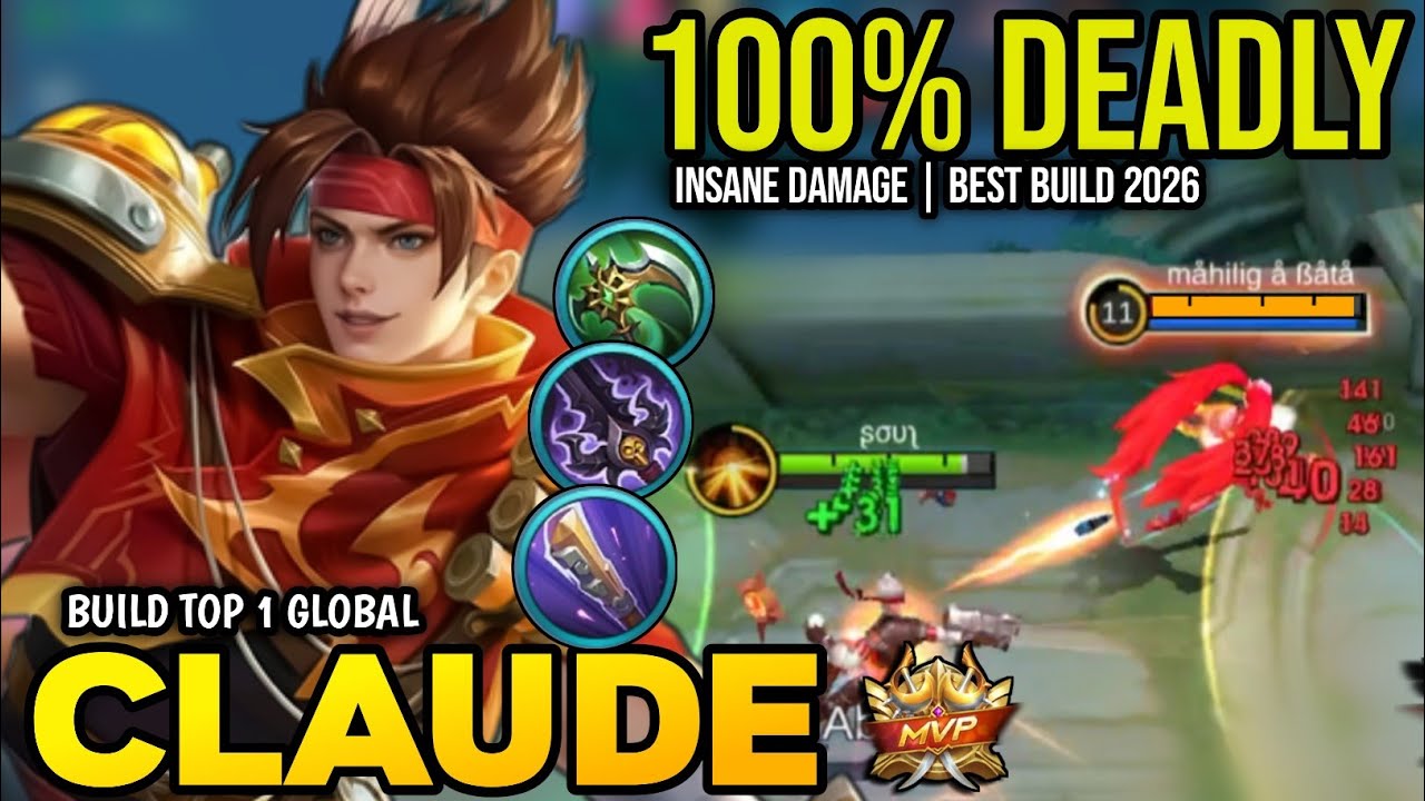 CLAUDE BEST BUILD 2026 | BUILD TOP 1 GLOBAL CLAUDE GAMEPLAY | MOBILE LEGENDS✓