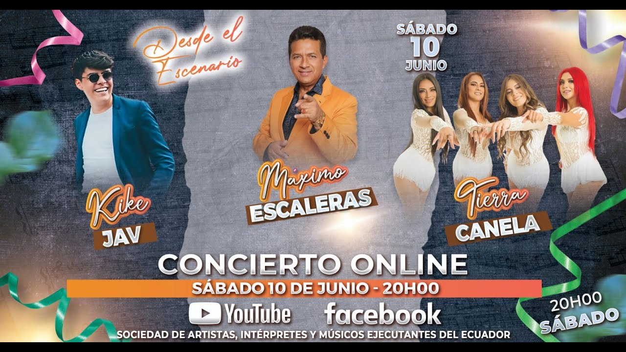 DESDE EL ESCENARIO - KIKE JAV - TIERRA CANELA - MÁXIMO ESCALERAS - SÁBADO 10 DE JUNIO 2023