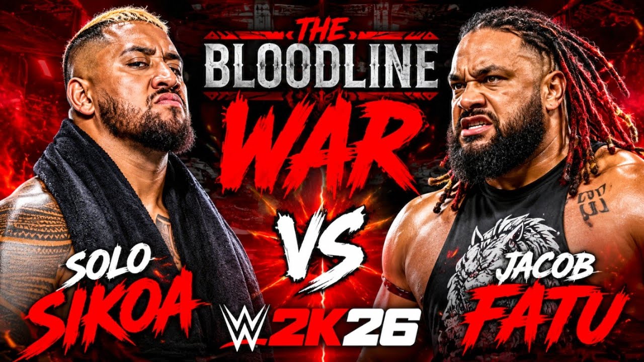 SOLO SIKOA Vs JACOB FATU 🔥 BLOODLINE WAR! | WWE 2K26 EPIC MATCH