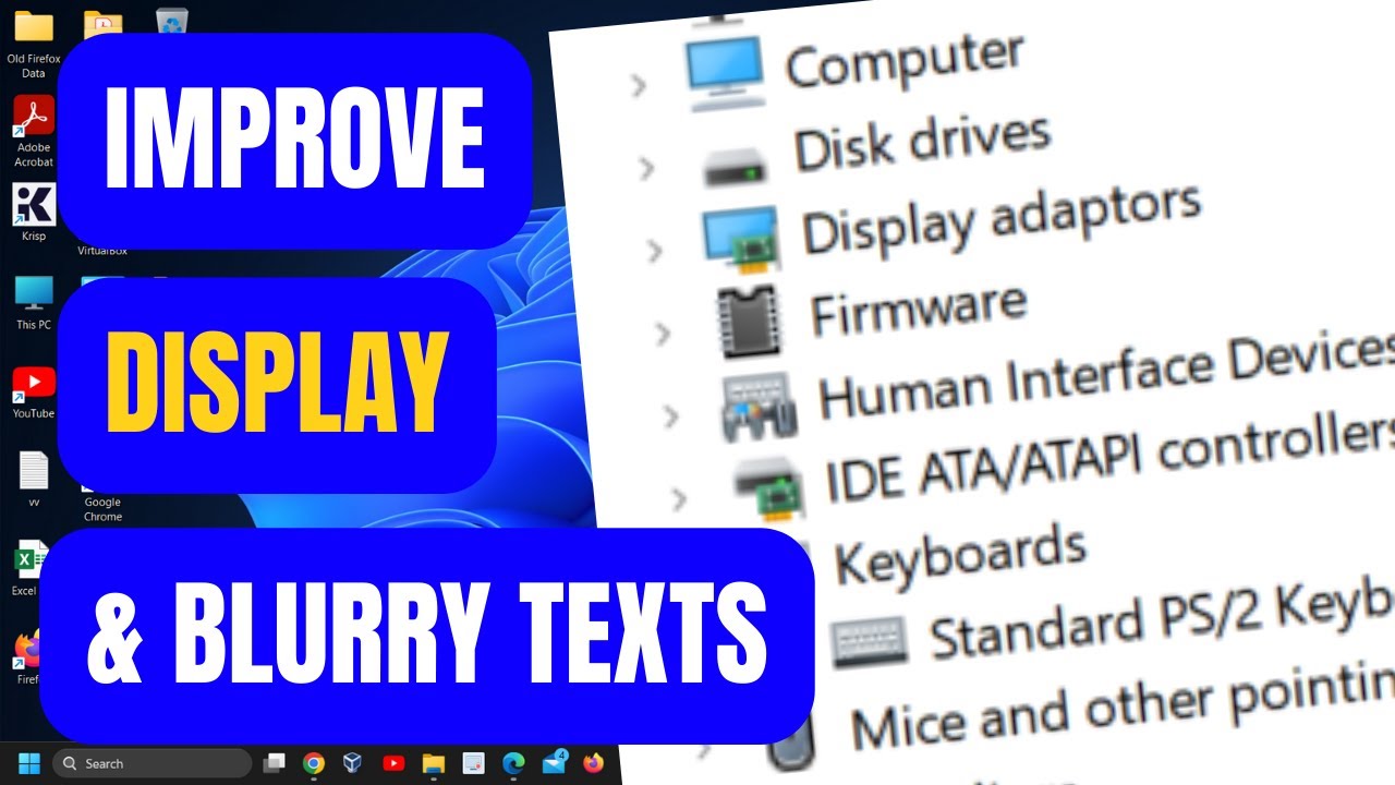 How to Improve Display Quality & Fix Blurry Texts in Windows 11 | Step-by-Step Tutorial