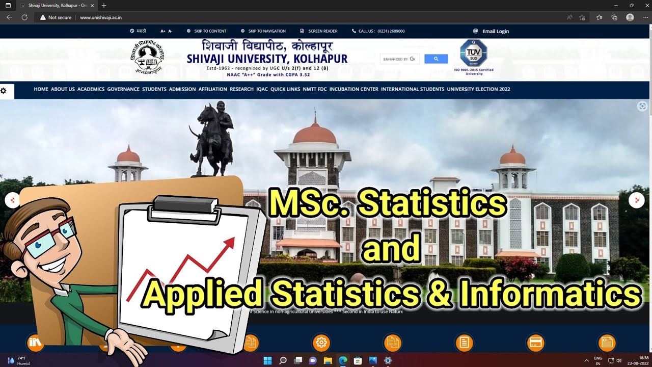 Msc Admission First Admission Round Details Process Statistics Applied Statistics Shivaji University
