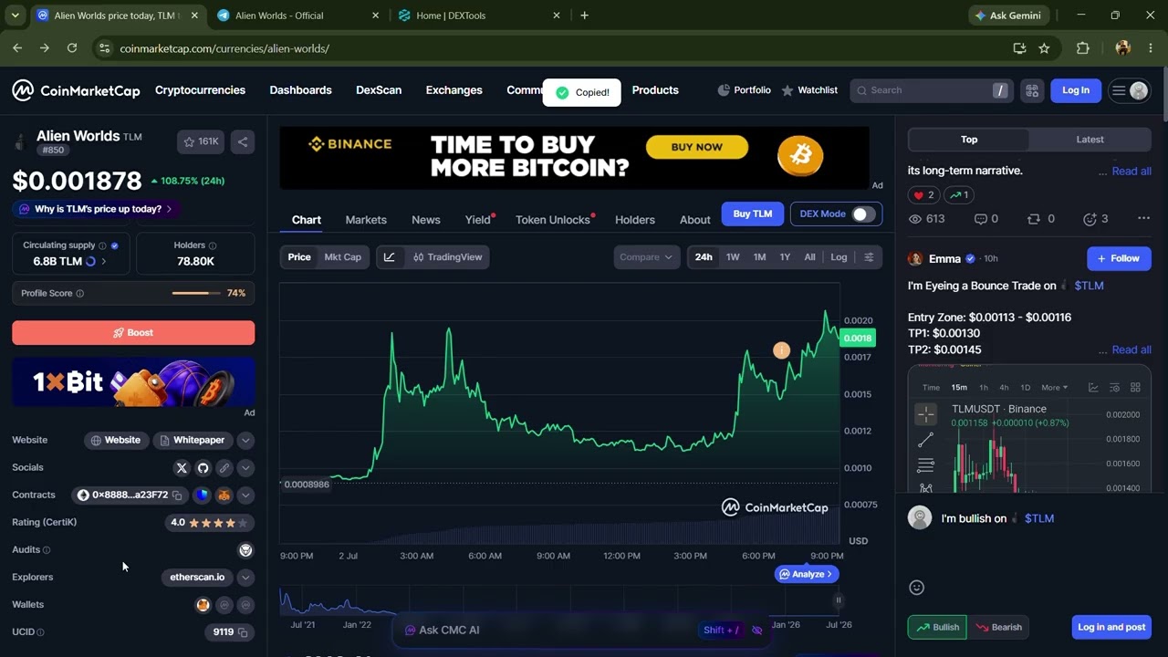 Is Alien Worlds ($TLM) token legit or a scam??