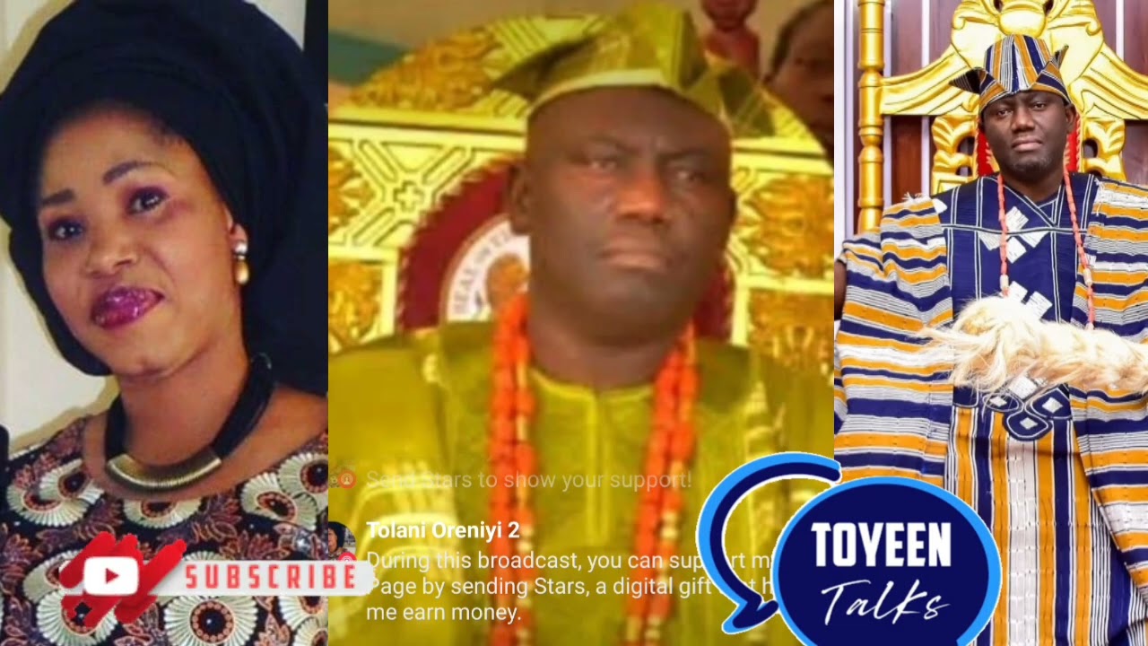 PLEASE LISTEN TO SISTER TOLANI ORENIYI THAT OUT TO SPEAKS ON BABA WA D OBA ALAAFIN OF OYO, ODIDI OBA