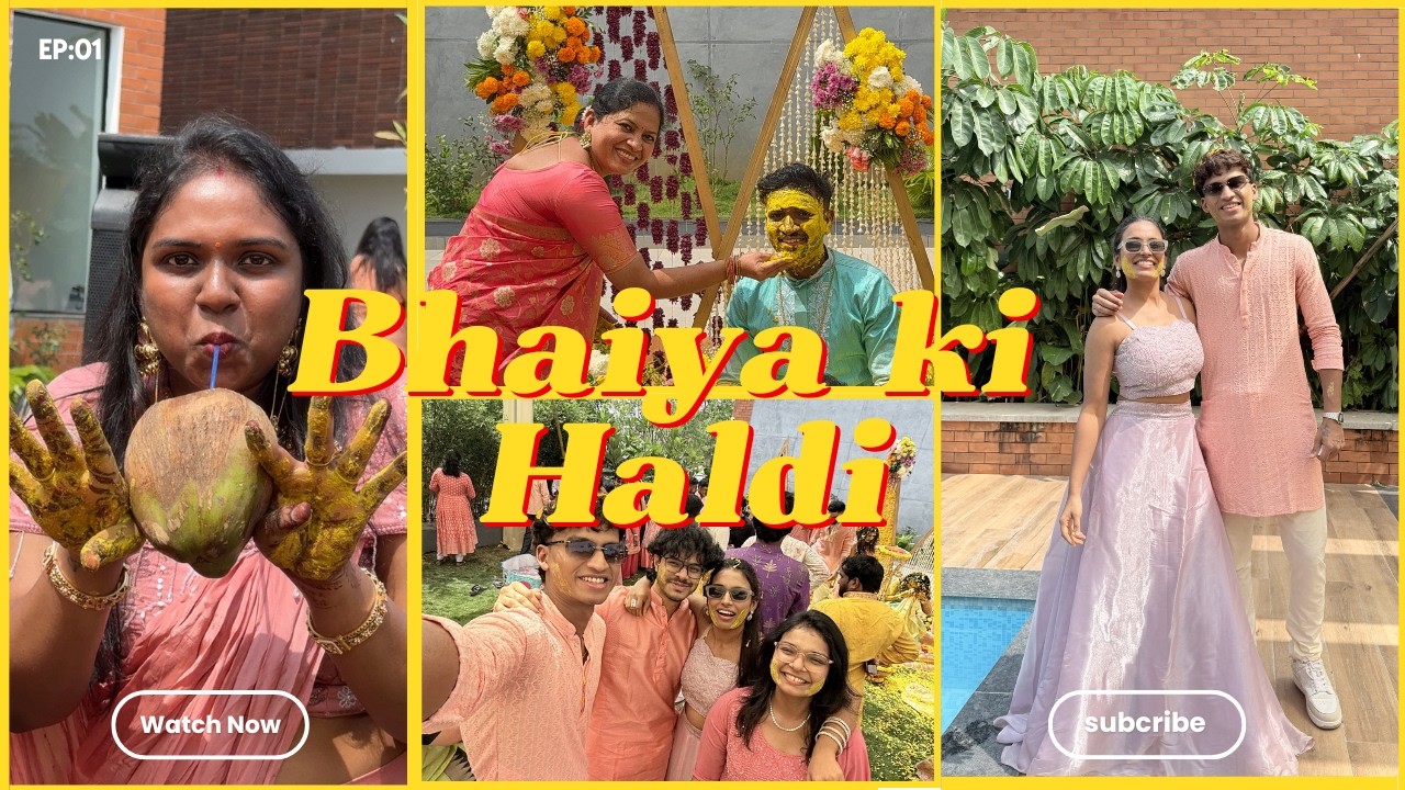 Bollywood Level Haldi 💛 || Destination Wedding Series EP:01 || Vlog 07 ||