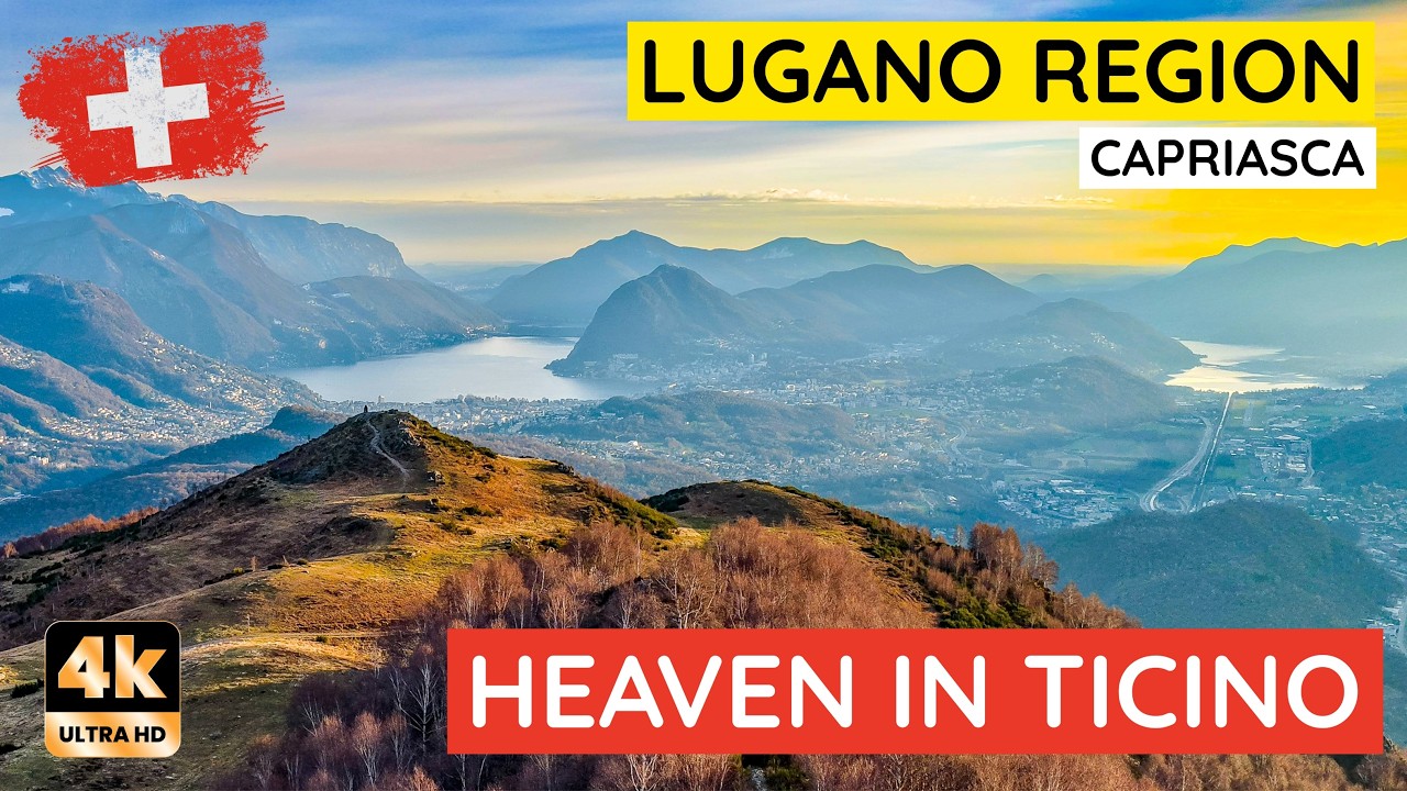 Is This Even Real? 🇨🇭 Lugano from Capriasca | Unreal Nature in 4K