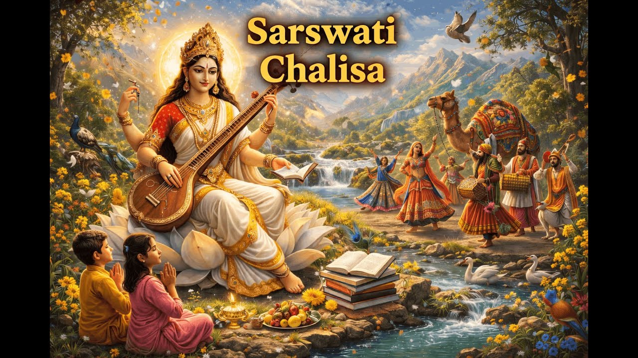 Sarswati Chalisa | Basant Panchami Special | Mata Saraswati Bhajan for Vidya & Wisdom #chalisa