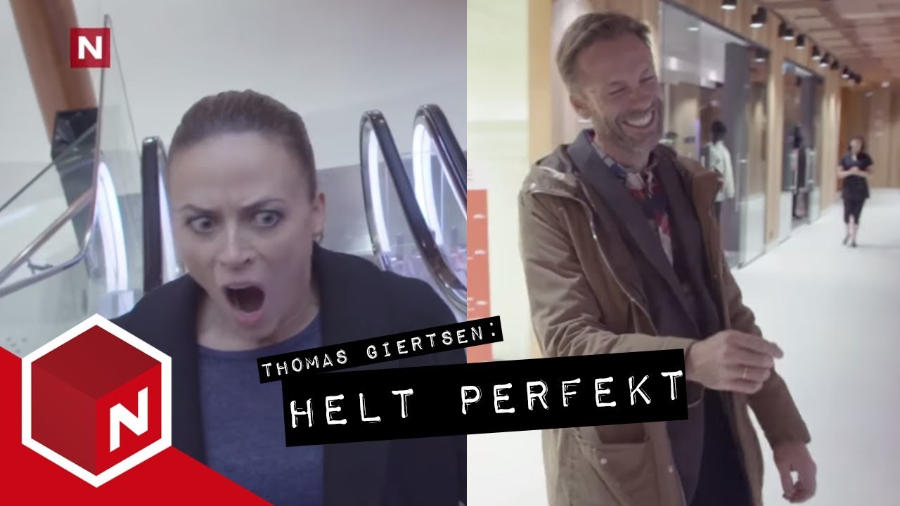 En fremmed promper Ine i ansiktet i rulletrappa | Helt Perfekt | discovery+ Norge