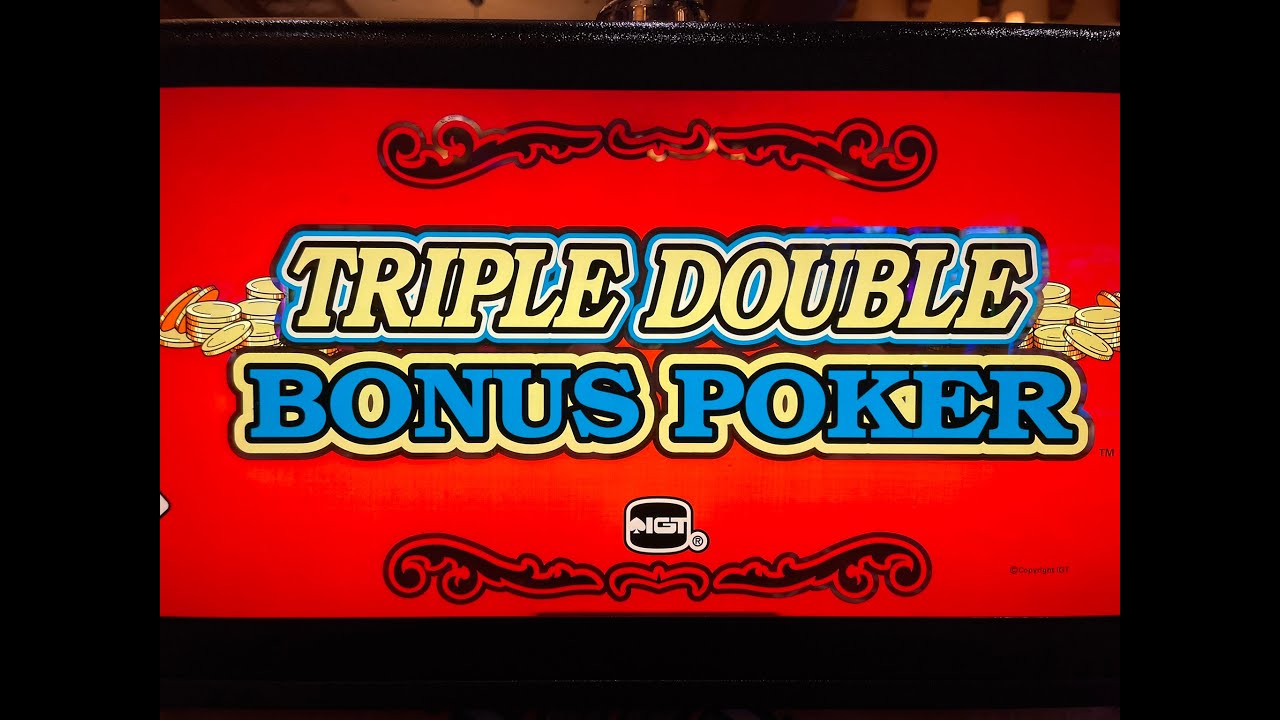 Video Poker: Triple Double Bonus Poker Progressive Play Session