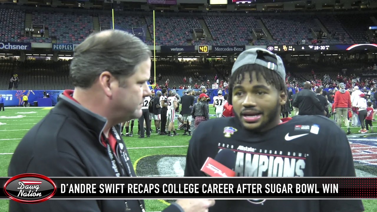 D'Andre Swift explains why it was important for him to play in Sugar Bowl