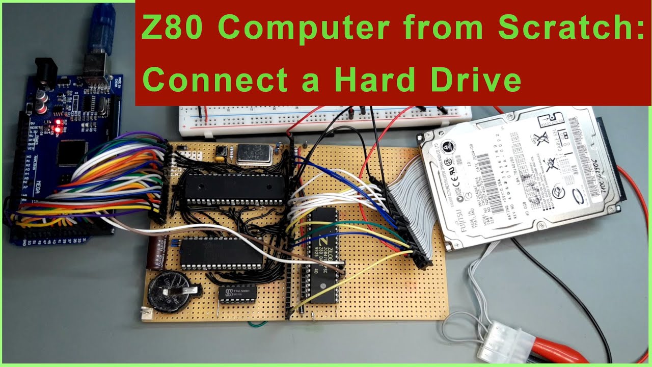 DIY Z80 Retro Computer #4: Connect a Hard Drive