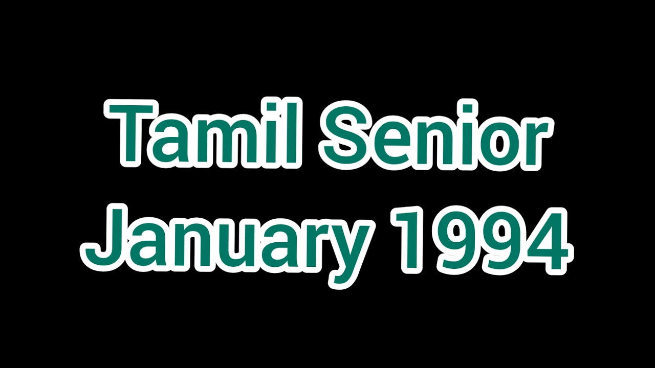 Shorthand Tamil Senior -- January 1994 -- 90 wpm