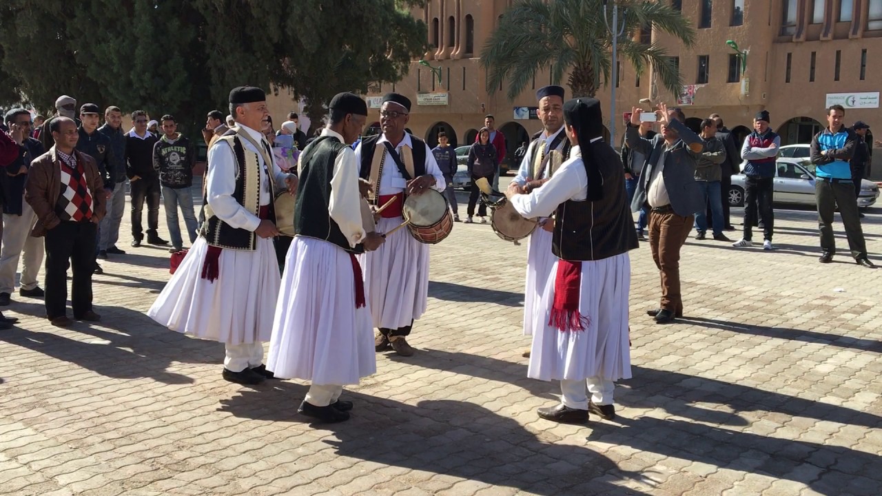 فرقة ليبية فولكورية عيد الزربية 2017 غرداية الجزائرhd 003