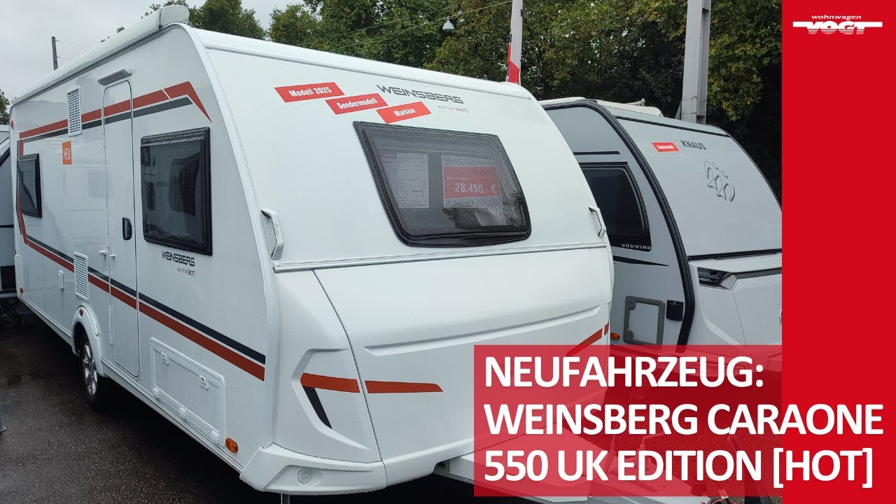 Weinsberg CaraOne 550 UK EDITION [HOT] 2025, Rund- & Seitensitzgruppe, 5 Schlafplätze, viele Extras😍