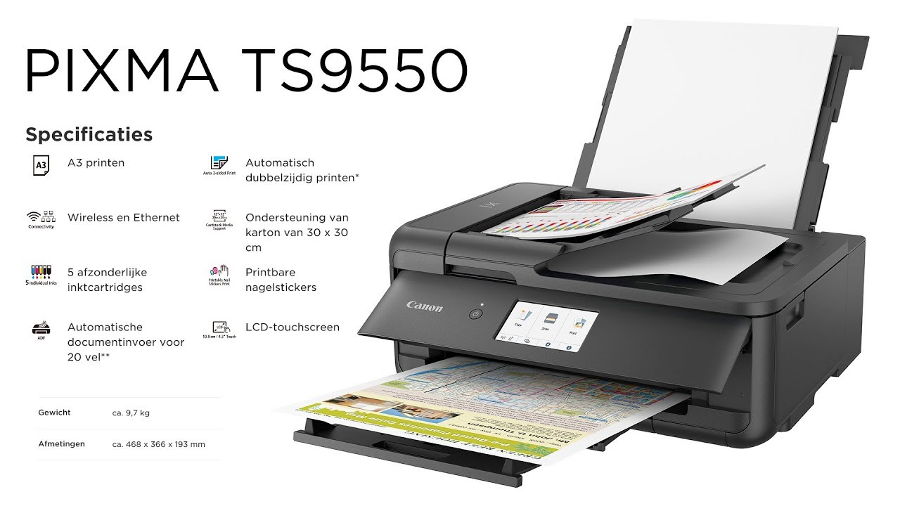 Kennismaking | Canon PIXMA TS9550 | A3 multifunctional all-in-one 2 (Dutch)