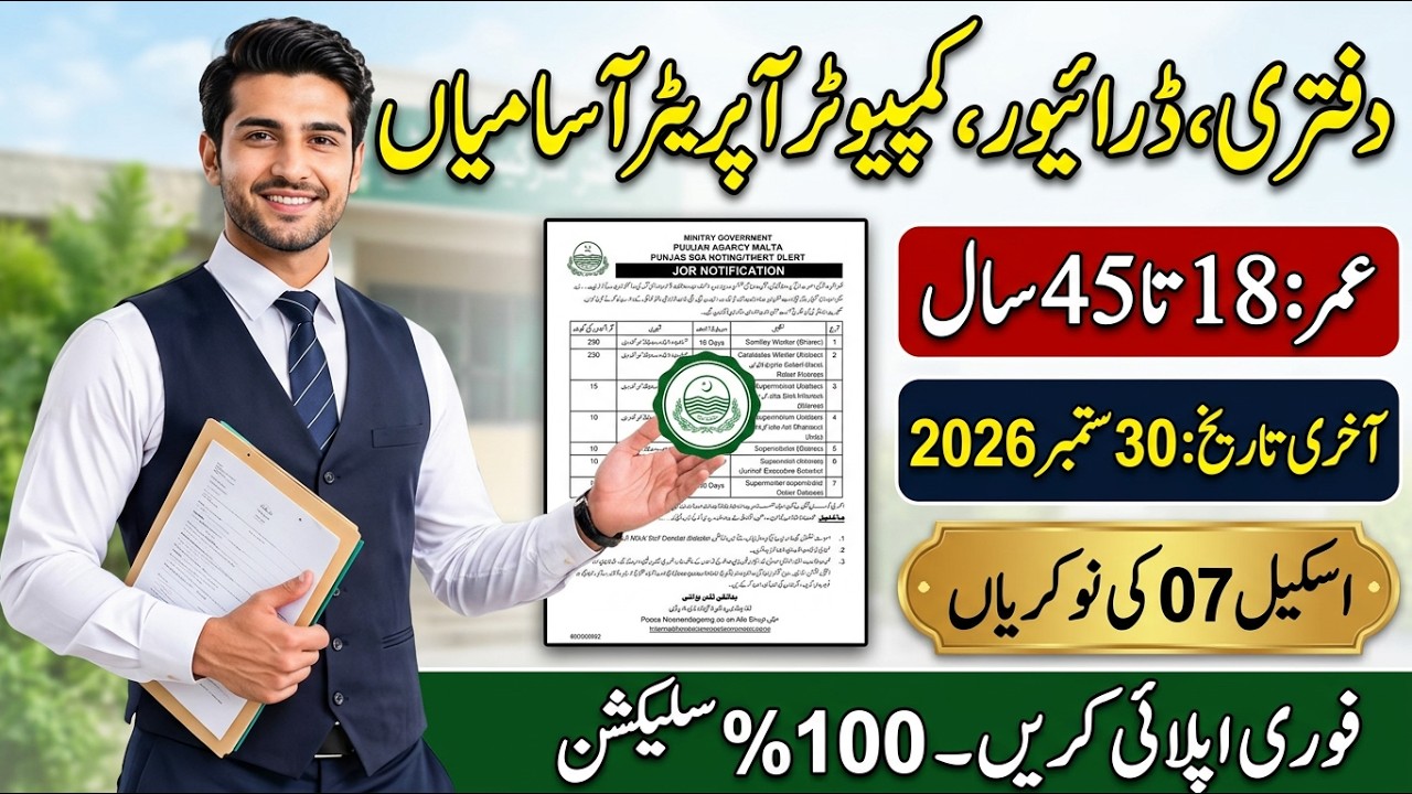 Market Committee Jobs 2026 | New Govt Jobs in Pakistan | Apply Now