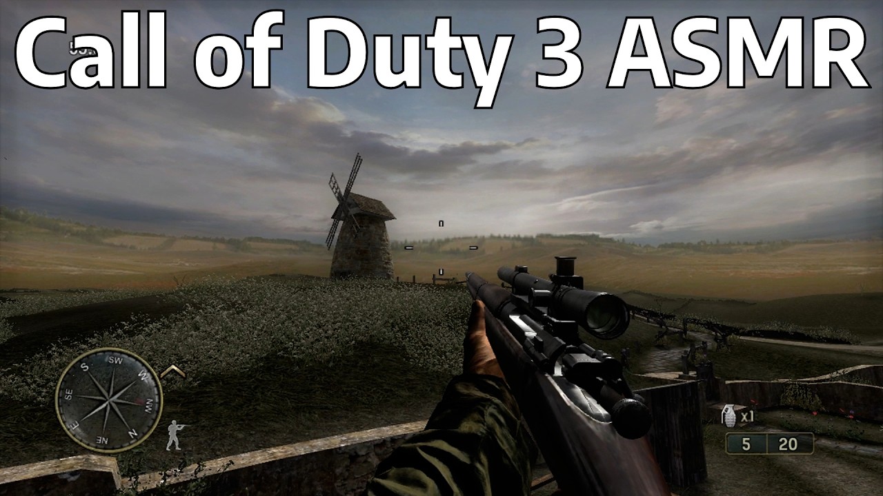 Wandering Call of Duty 3 Maps to Relax | CoD ASMR
