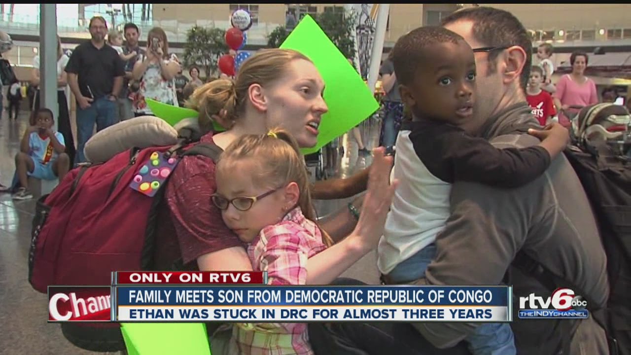 Family meets son from Democratic Republic of Congo