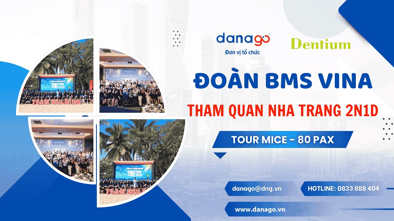 Đoàn BMS VINA du lịch Nha Trang do DANAGO tổ chức