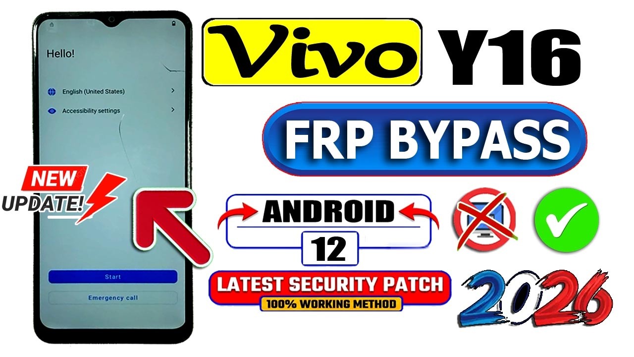 How to Vivo Y16 Frp Bypass { Android 12 } → No Pc Working Method 2026
