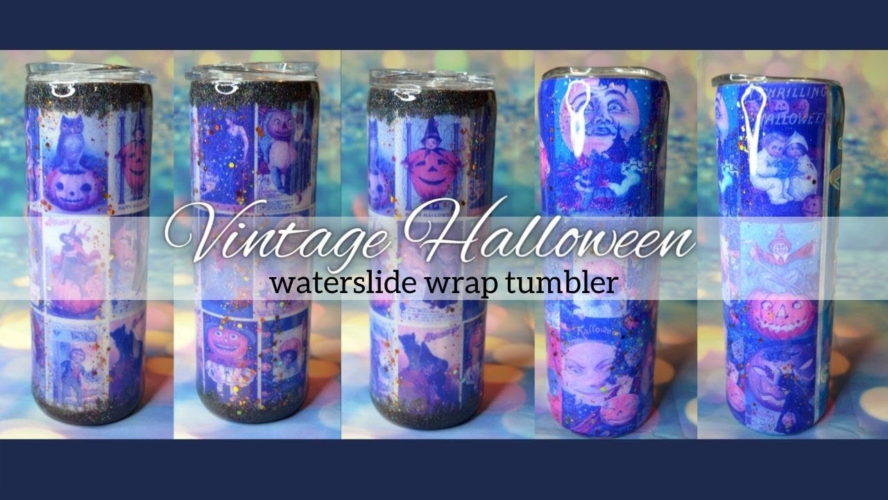 Vintage Halloween Tumbler using Koala brand Waterslide Paper