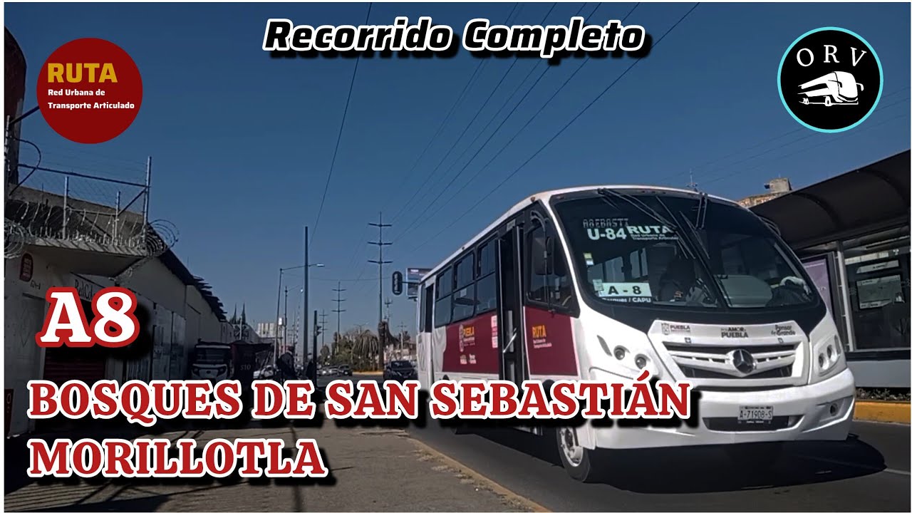 Bosques - Morillotla | Alimentadora 8 | RUTA PUEBLA | Recorrido Completo 🚍