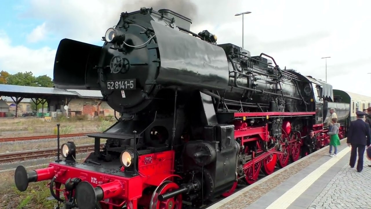 Dampflok 52 8141-5 am 02.10.2022 in Zittau / Sachsen
