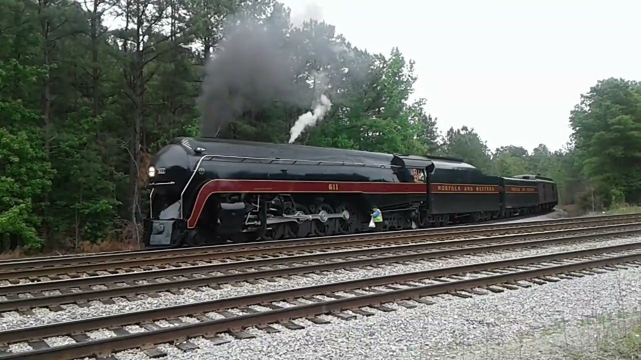 N&W #611 Having a Bit of Trouble on 5/6/2017