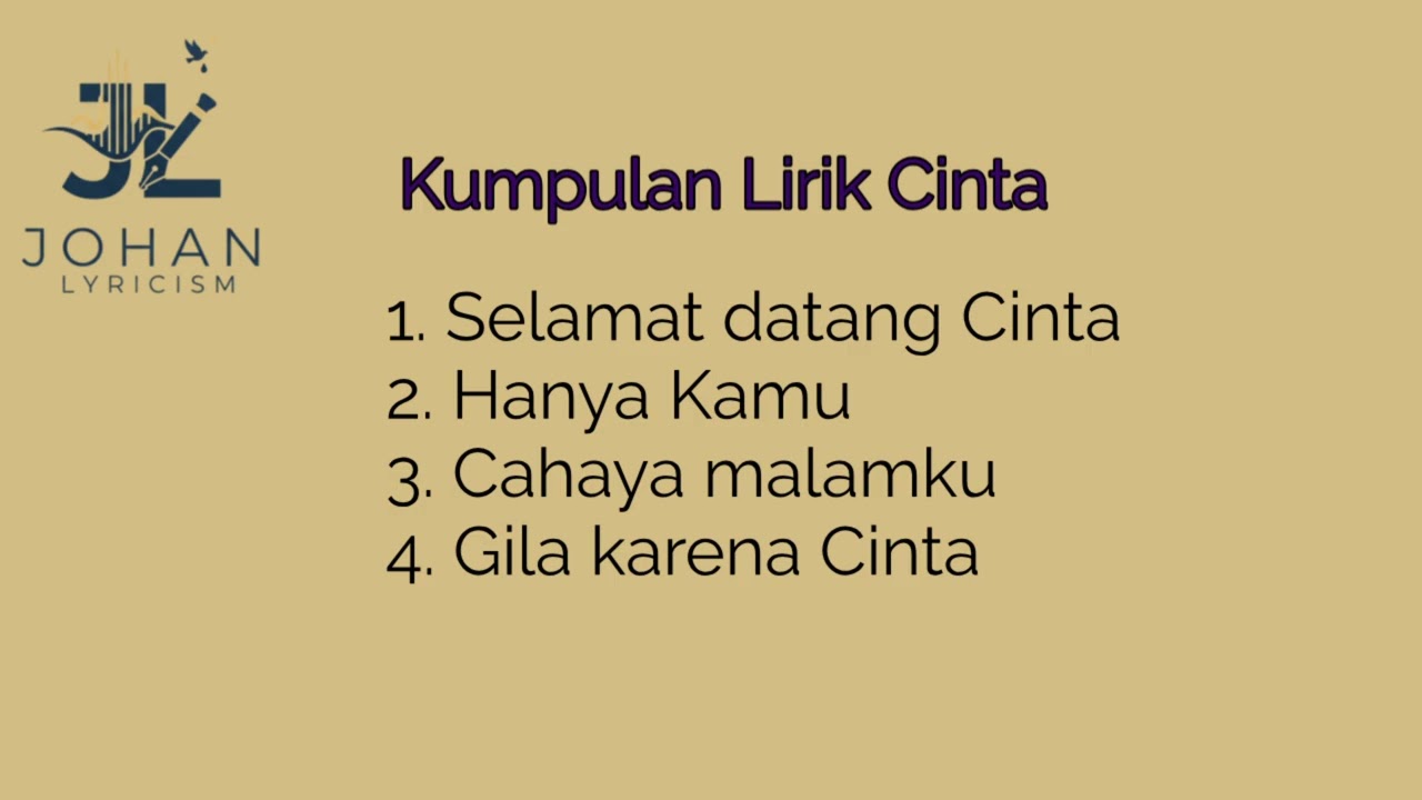 Perjalanan Rasa & Ketulusan Jiwa | Johan Lyricism