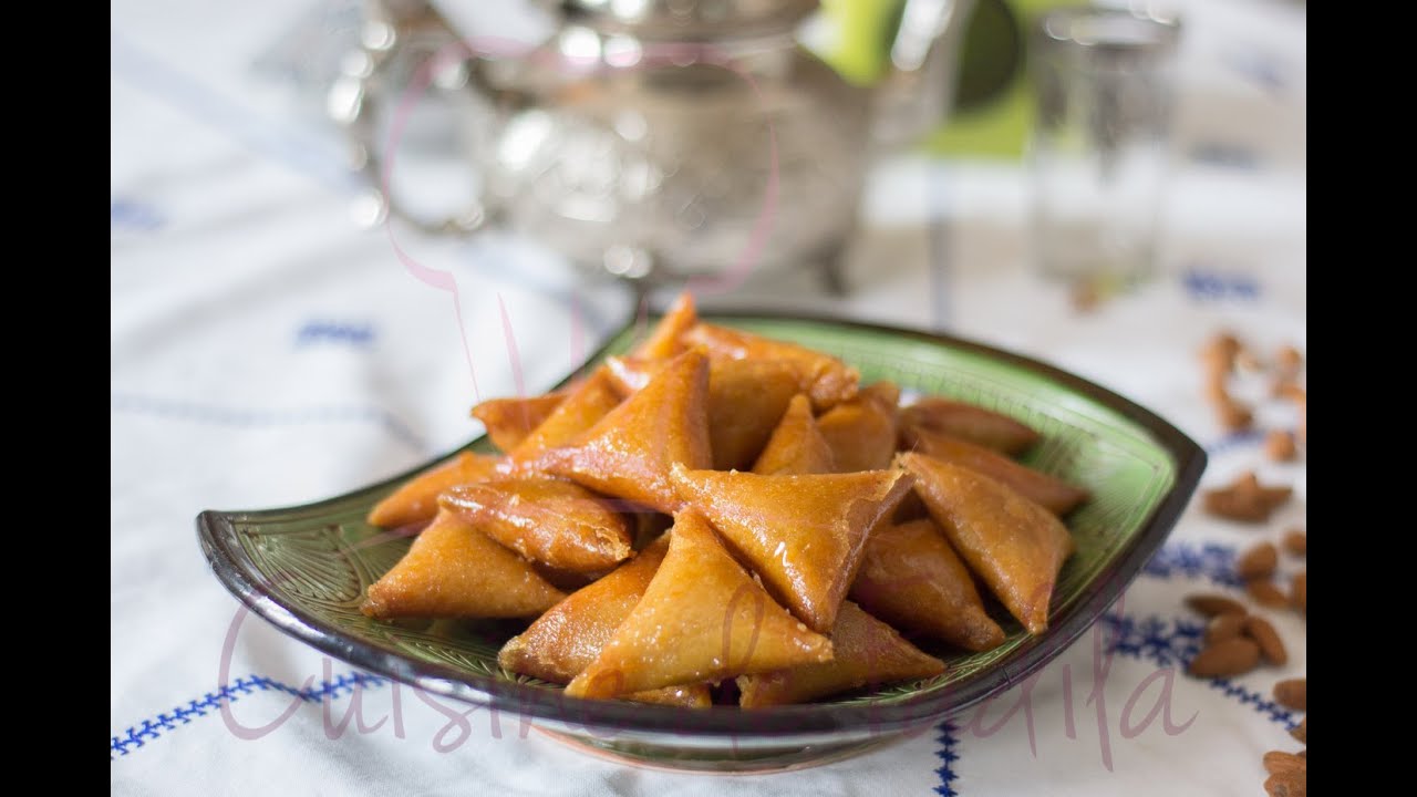 Briouate aux amandes , almond briouate , بريوات باللوز