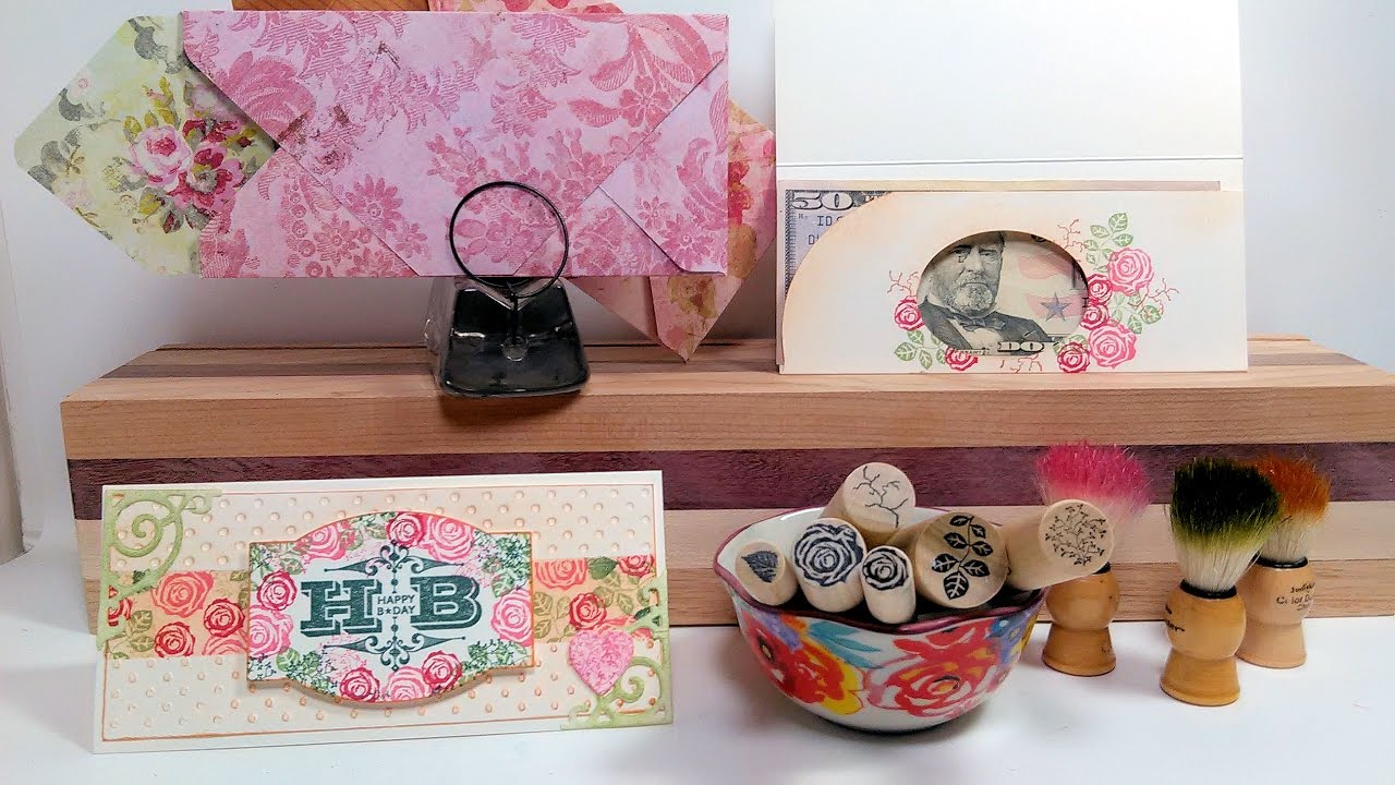 Happy Birthday Money Holder Card // 1 sheet of cardstock!