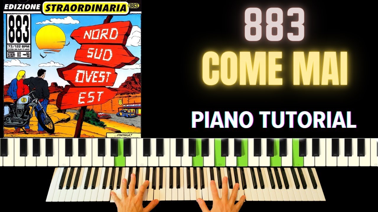 Come Suonare 'Come Mai' 883 in una Band! PIANO TUTORIAL