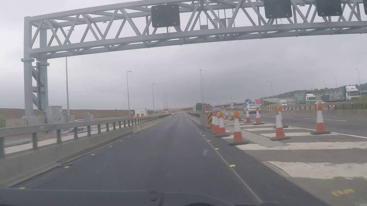 UK Motorways - M1 onto A14 - new Catthorpe Interchange