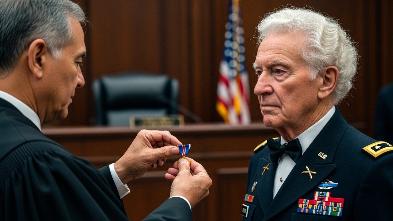 Sędzia każe weteranowi zdjąć medal przed zeznaniami — decyzja potem niszczy jego karierę sądową