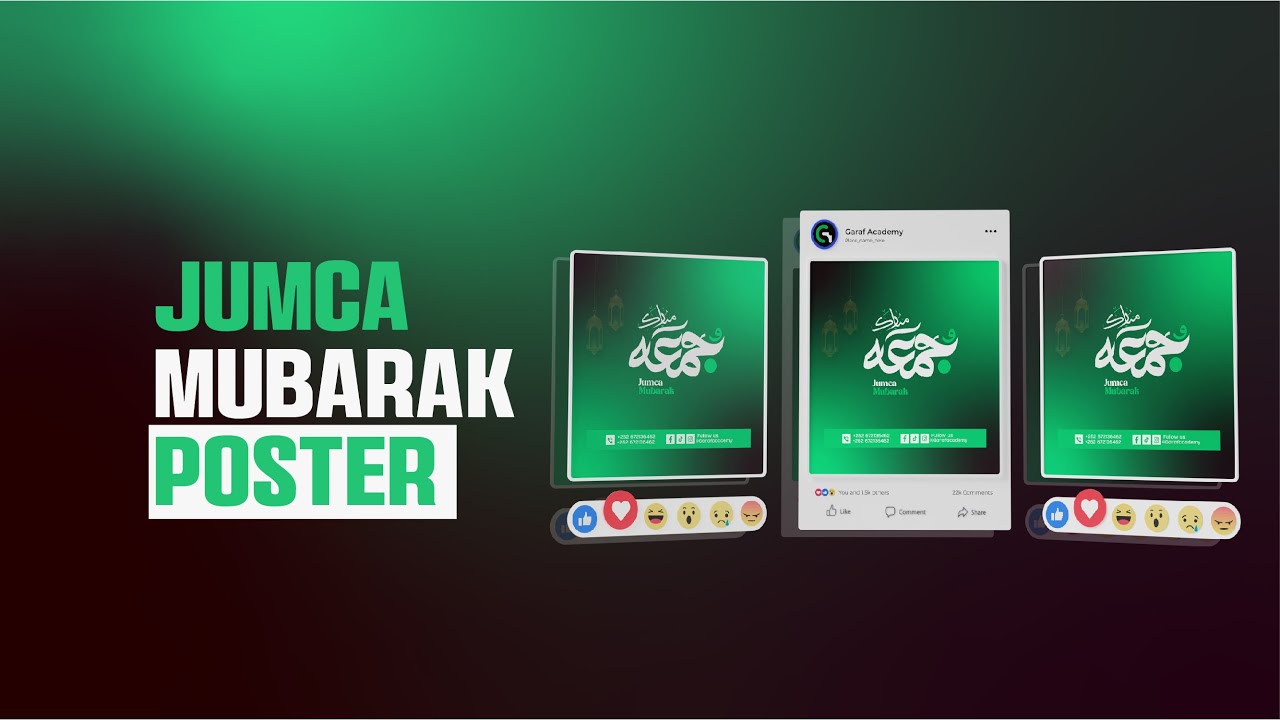 Jumca Mubarak Poster Design