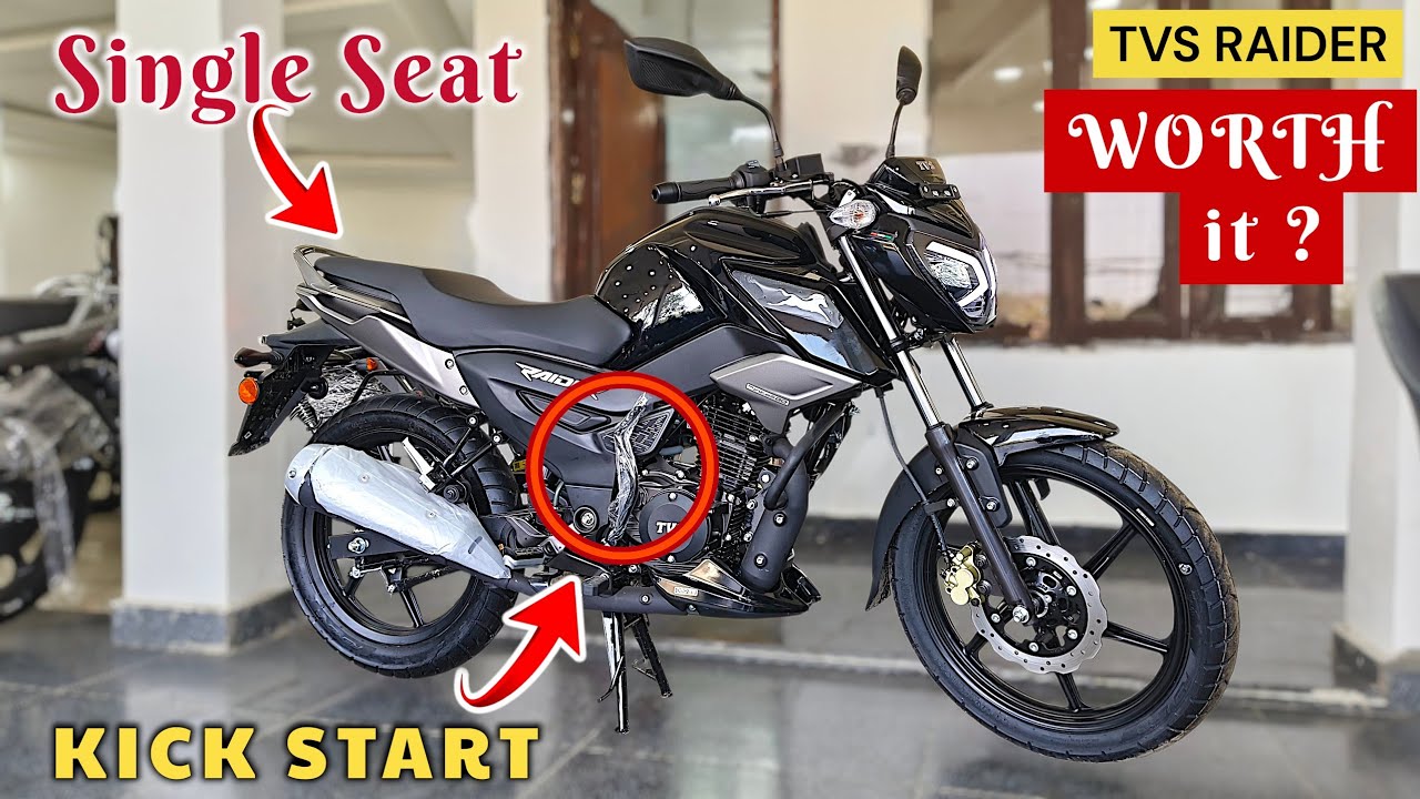 TVS Raider 125 Single Seat 🔥 Kick Start Review | Worth It ? | PRICE | Update | 