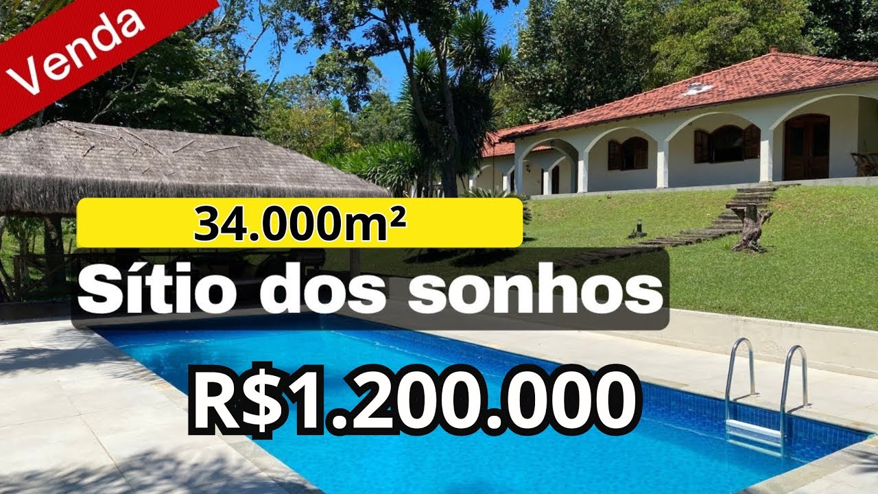 VENDIDO - Sítio dos sonhos. Mude de Vida! Viva em contato com a natureza e animais