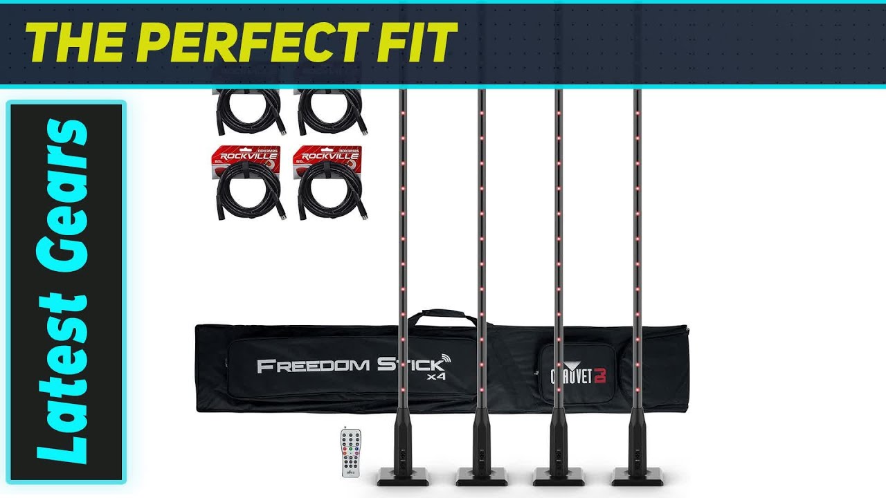 Chauvet DJ Freedom Stick X4 Bundle: Amazing Wireless LED Sticks for Events!