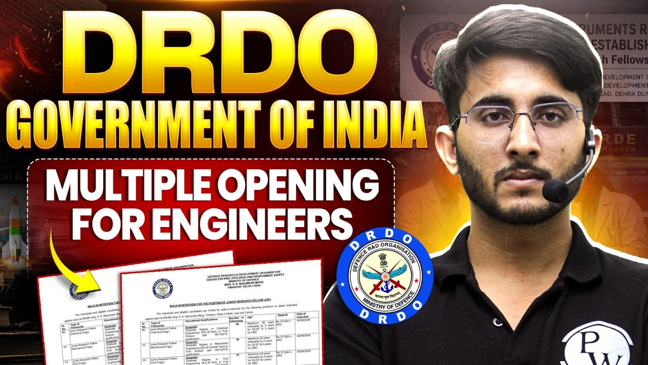 DRDO Engineer Vacancies 2026 | Eligibility & Salary | Multiple Openings for Engineers