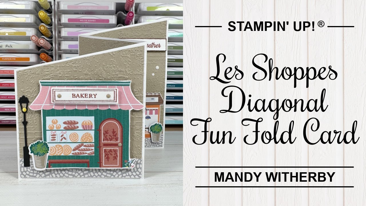 Les Shoppes Diagonal Fun Fold Card | Stampin’ Up!®