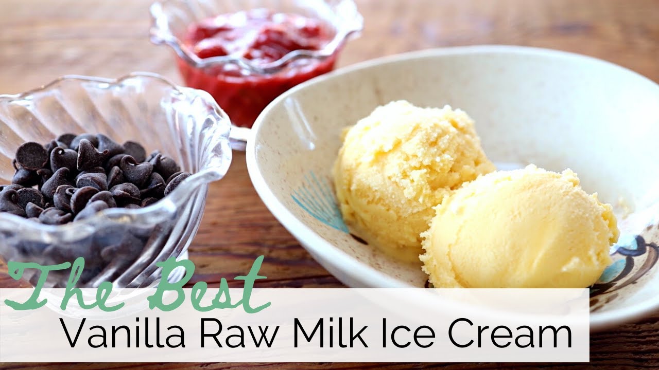 The Best Vanilla Raw Milk Ice Cream | Homemade Ice Cream | Family Milk Cow | Homestead Dessert